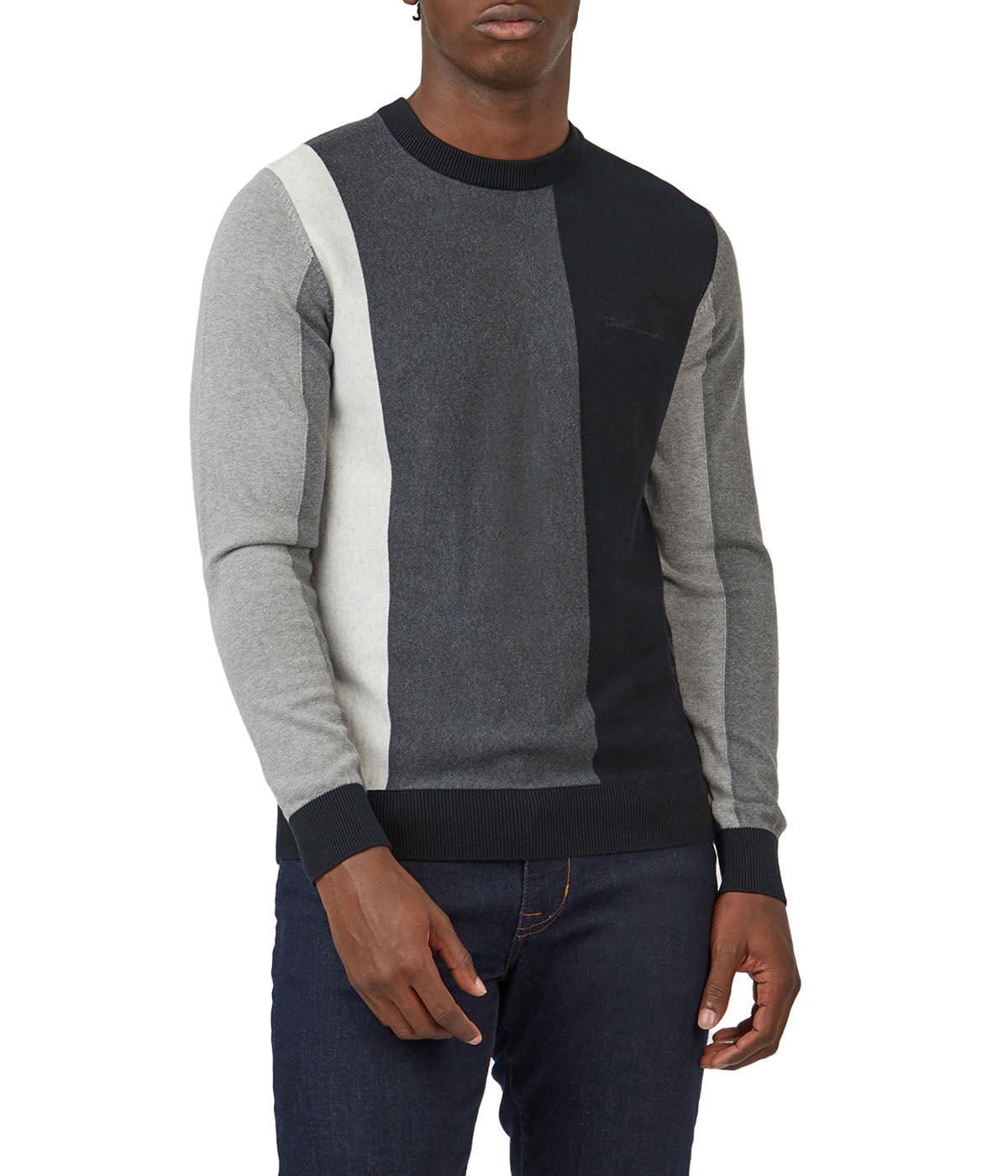 Ben Sherman crew neck sweater in navy | ASOS Ben Sherman crew neck sweater in navy | ASOS