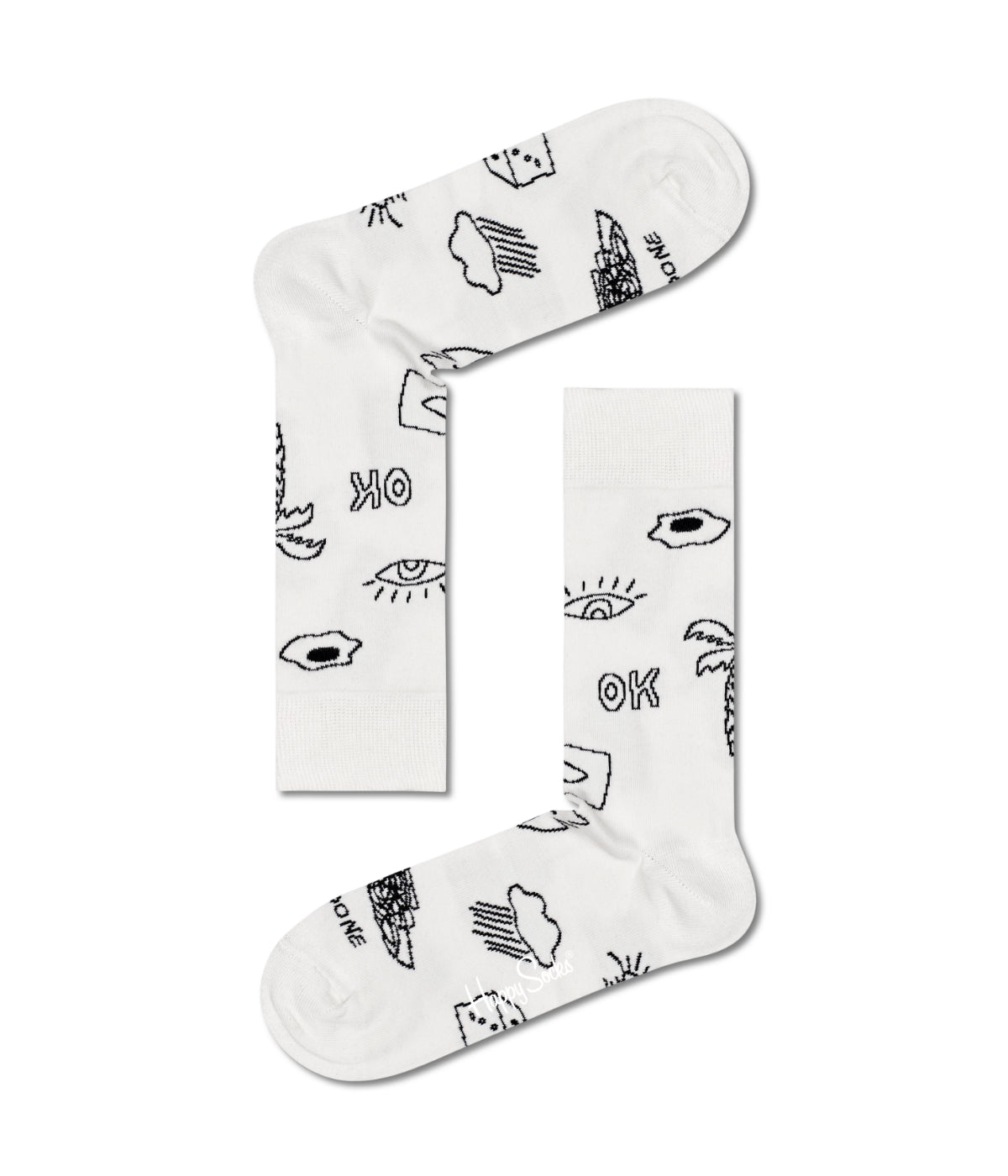 4-Pack Black And White Socks Gift Set Multi