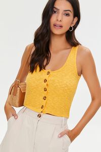 MARIGOLD Button-Front Tank Top, image 1