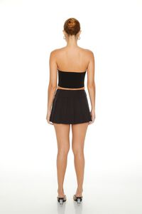 BLACK Pleated Mini Skirt, image 3
