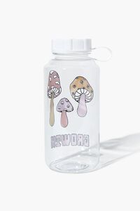 CLEAR/MULTI Mushroom Water Bottle, image 2