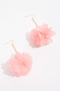 PINK Floral Drop Earrings, image 1