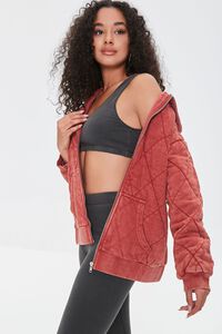BLOSSOM Quilted Zip-Up Hoodie, image 3
