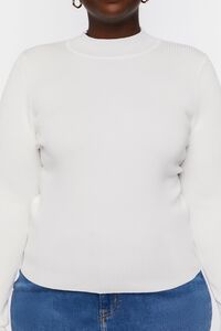 Plus Size Mock Neck Sweater Top, image 5