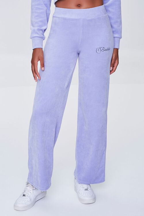 LAVENDER/MULTI Embroidered Baddie Sweatpants, image 2