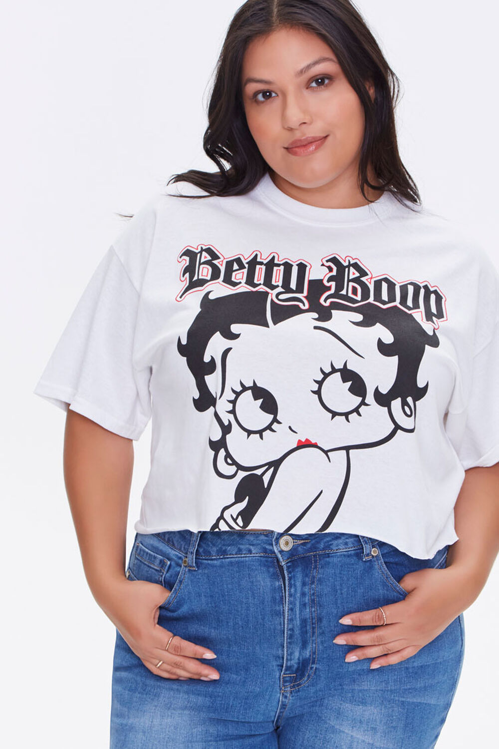 Plus Size Betty Boop Graphic Tee, image 1