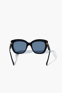 BLACK/BLACK Round Frame Sunglasses, image 4