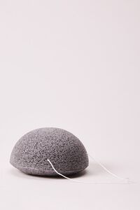 Konjac Cleansing Sponge with Bamboo Charcoal, image 1