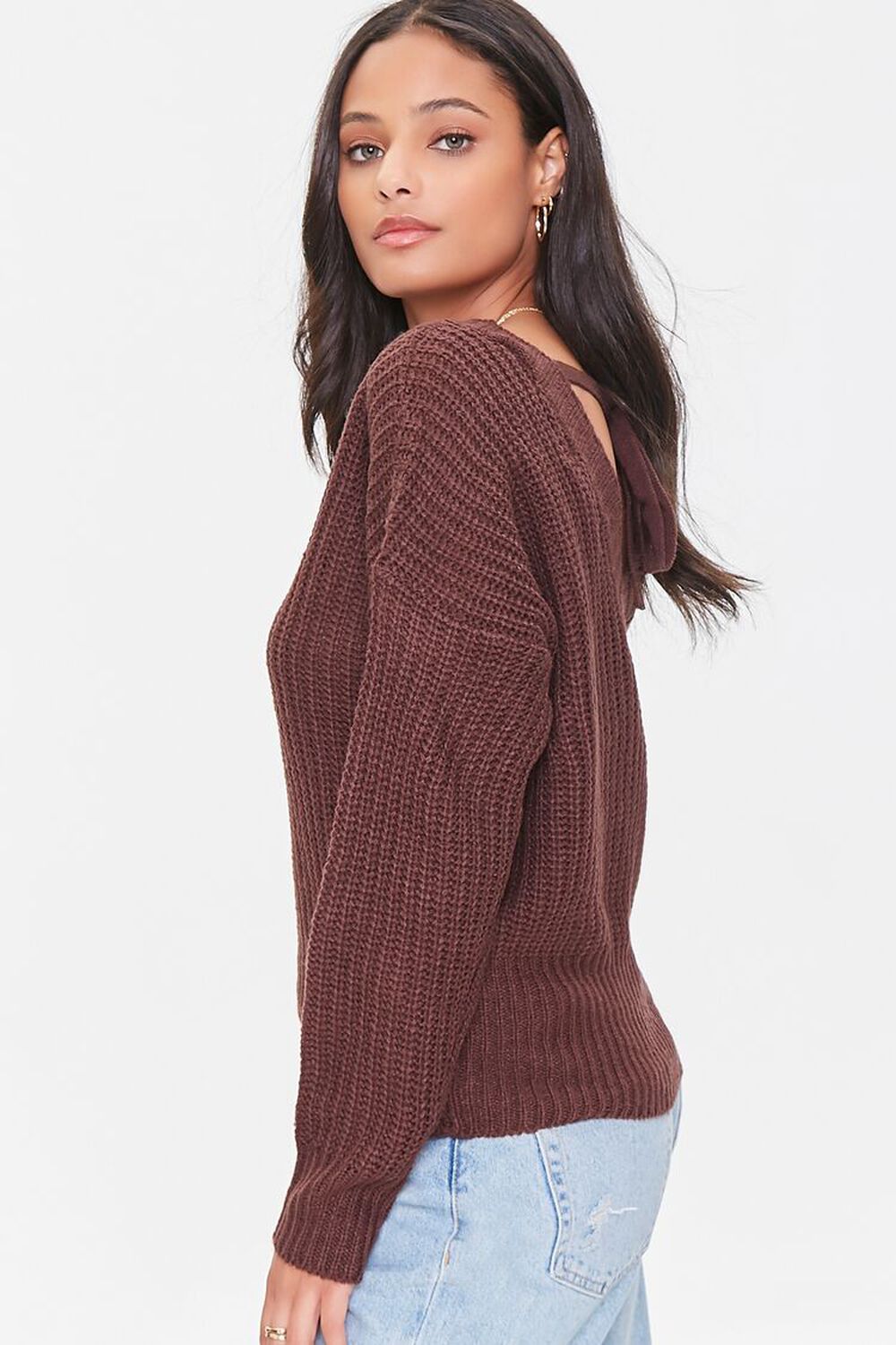 Purl Knit Self-Tie Sweater, image 2