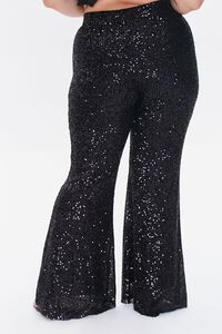 Plus Size Sequin Flare Pants, image 4