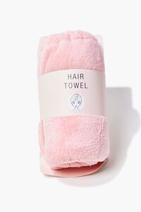 PINK Plush Hair Towel, image 1