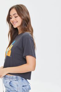 CHARCOAL/MULTI The Simpsons Graphic Cropped Tee, image 2