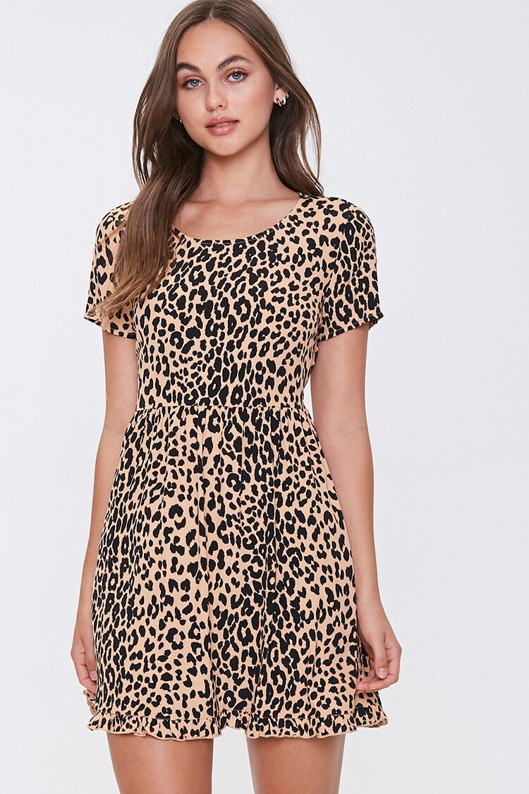 size 22 leopard print dress