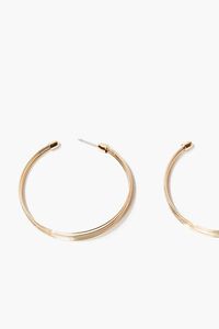 GOLD Textured Hoop Earrings, image 2