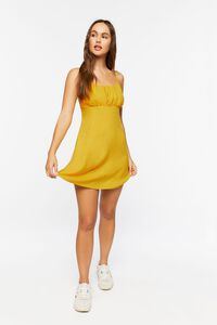 GOLD Ruched Bust Mini Dress, image 5