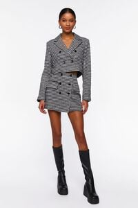 Houndstooth Double-Breasted Blazer, image 4