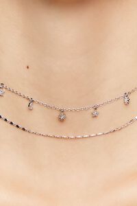 SILVER Star Charm Necklace Set, image 2