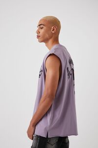 PURPLE/MULTI A Night For Love Graphic Muscle Tee, image 2