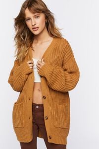 COCOA Chunky Knit Cardigan Sweater, image 1