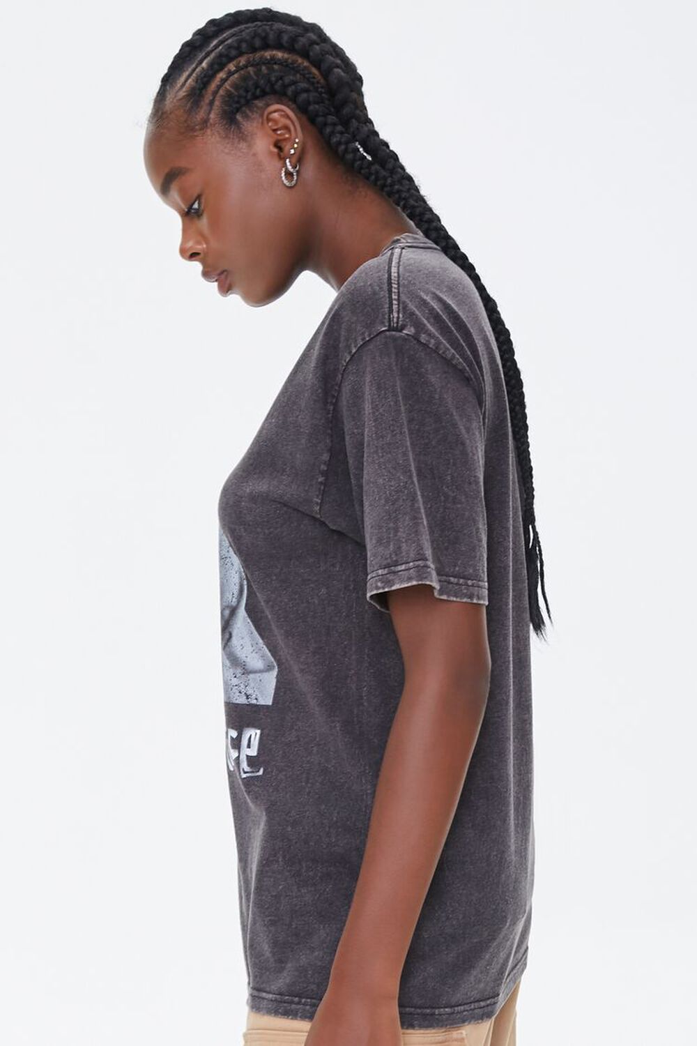 CHARCOAL/MULTI Poetic Justice Graphic Tee, image 2