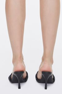 BLACK Braided Square Toe Heels, image 3