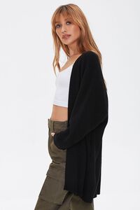 BLACK Open-Front Cardigan Sweater, image 2