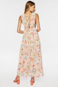 MINT/MULTI Floral Print Ruffled Maxi Dress, image 3