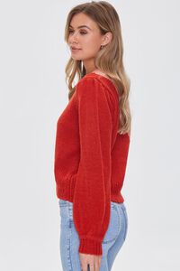 ROSE/MULTI Colorblock Ribbed-Trim Sweater, image 2