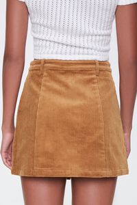 Corduroy Button-Front Mini Skirt, image 4