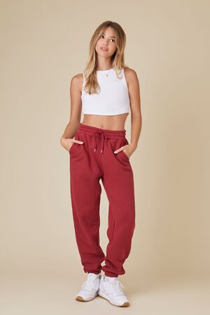 Womens Red Jogger Forever