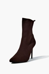 BROWN Pointed-Toe Stiletto Booties, image 2