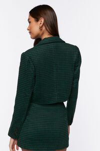 HUNTER GREEN/BLACK Houndstooth Double-Breasted Blazer, image 3