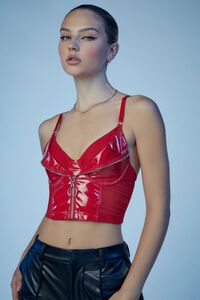 RED Fredericks of Hollywood Cropped Cami, image 2
