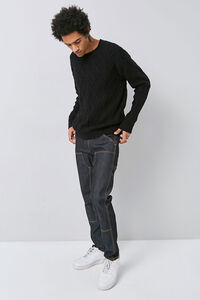 Cable-Knit Crew Neck Sweater, image 4