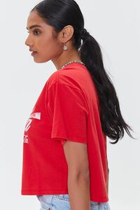 RUST/WHITE Coca-Cola Graphic Cropped Tee, image 2
