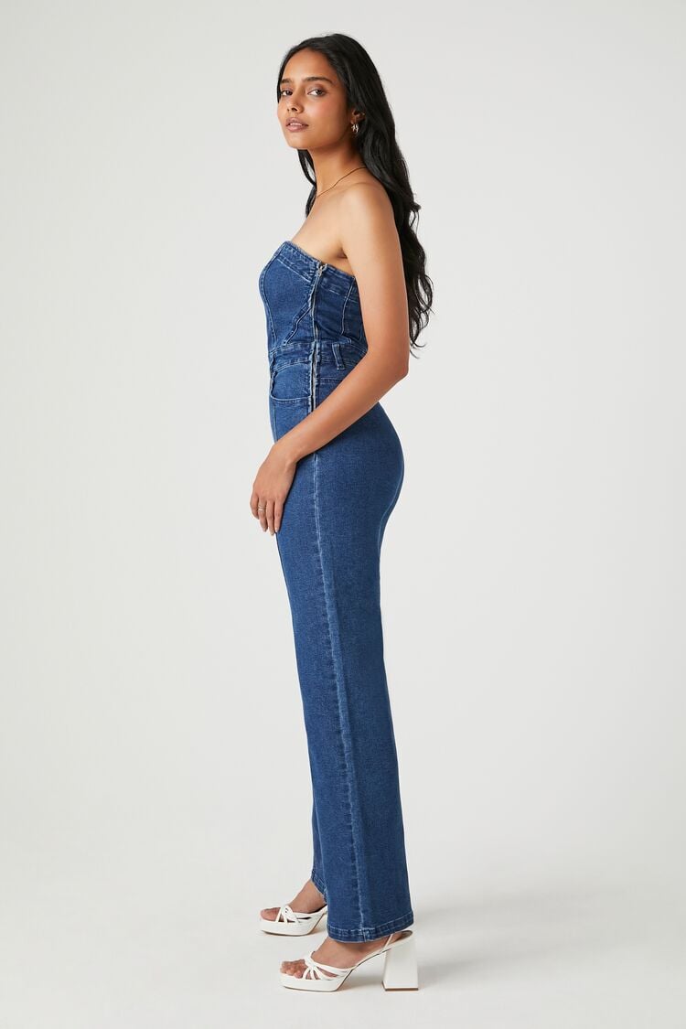 Forever 21 Jumpsuits  Buy Forever 21 ContrastStitch WideLeg Jumpsuit  Online  Nykaa Fashion