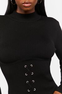 BLACK Underbust Bodycon Mini Dress, image 5