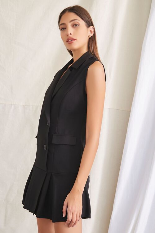BLACK Double-Breasted Mini Blazer Dress, image 3