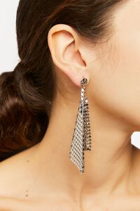 SILVER Chainmail Drop Earrings, image 1