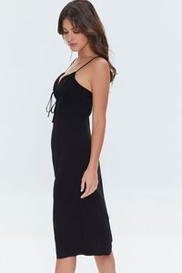 BLACK Cami Midi Slit Dress, image 2