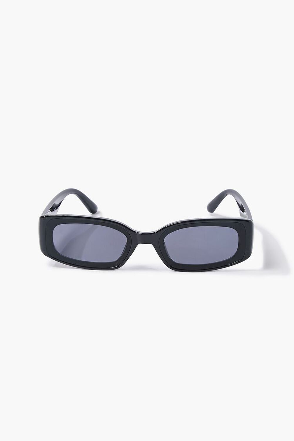 BLACK/BLACK Rectangle Tinted Sunglasses, image 1