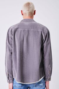 GREY Corduroy Button-Front Shirt, image 3