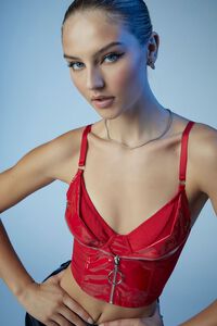 RED Fredericks of Hollywood Cropped Cami, image 1