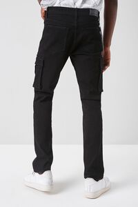 BLACK Wallet Chain Slim-Fit Jeans, image 4