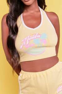 YELLOW/MULTI Malibu Barbie™ Graphic Halter Top, image 5