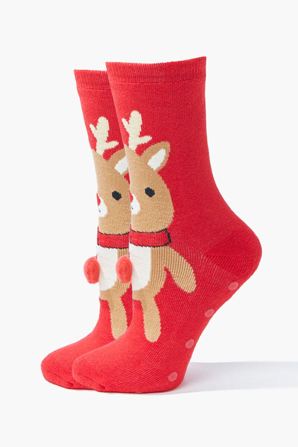 RED/MULTI Reindeer Crew Socks, image 3