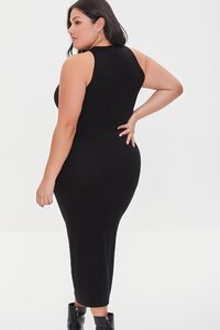 BLACK Plus Size Midi Sweater Dress, image 3