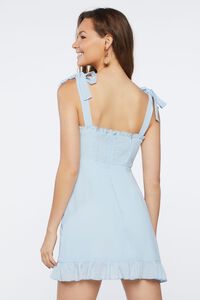 SKY BLUE Tie-Strap Sweetheart Dress, image 3