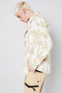 CREAM/TAUPE Forest Print Buttoned Shirt, image 3
