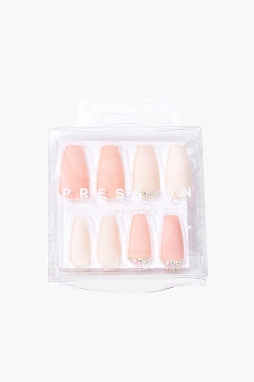 NUDE Faux Gem Tipped Press-On Nails, image 2